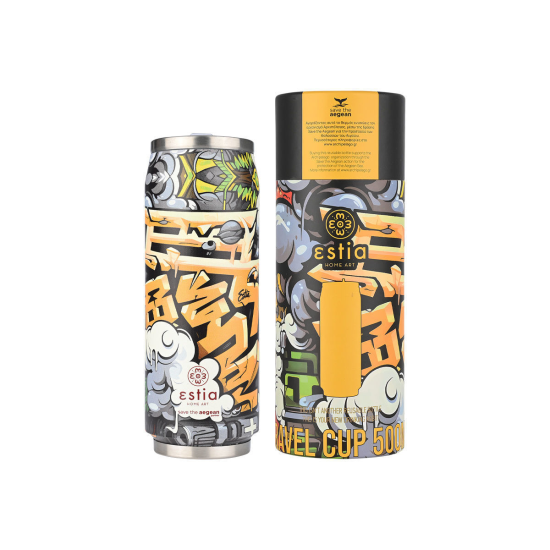 ΘΕΡΜΟΣ TRAVEL CUP SAVE THE AEGEAN 500ml GRAFFITI RHYTHM ΘΕΡΜΟΣ TRAVEL CUP SAVE THE AEGEAN 500ml GRAFFITI RHYTHM