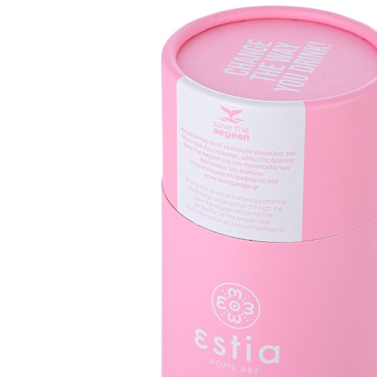 ΘΕΡΜΟΣ TRAVEL FLASK SAVE THE AEGEAN 500ml BLOSSOM ROSE
