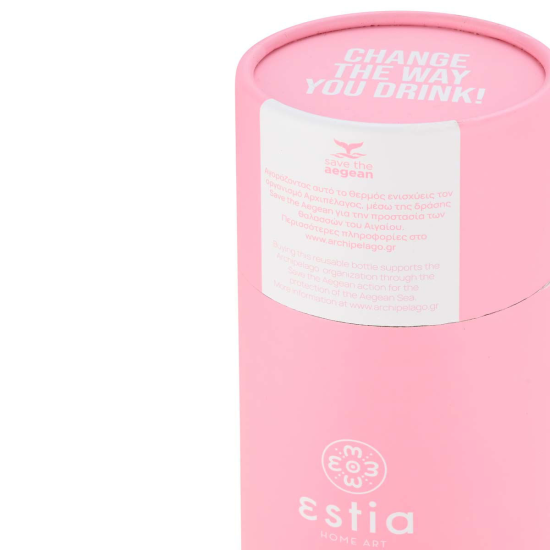ΘΕΡΜΟΣ TRAVEL FLASK SAVE THE AEGEAN 750ml BLOSSOM ROSE