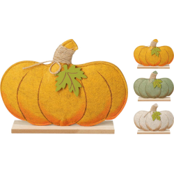 Κολοκύθα από Ύφασμα σε Βάση 24x18cm 3 Σχδ