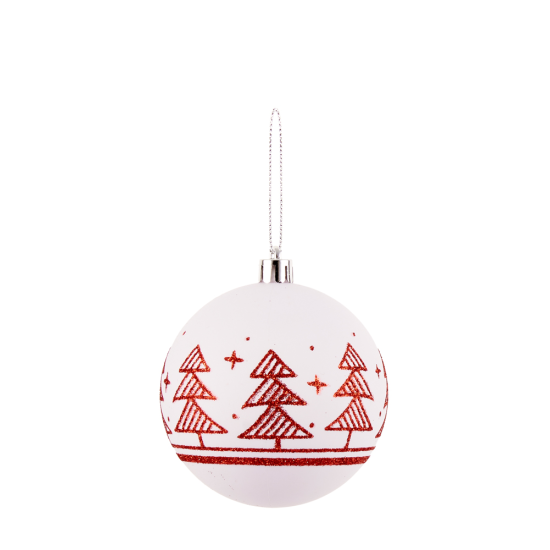 ΠΛΑΣΤΙΚΗ ΜΠΑΛΑ  ΝΤΕΚΟΡ 8ΕΚ ΛΕΥΚΗ ΜΕ  ΚΟΚΚΙΝΗ ΝΙΦΑΔΑ (ΤΙΜΗ ΤΕΜΑΧΙΟΥ)