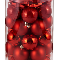 ΠΛΑΣΤΙΚΕΣ ΜΠΑΛΕΣ ΜΕ ΑΣΤΕΡΙΑ ΣΕΤ 50 ΤΕΜ ΚΟΚΚΙΝΟ 60ΜΜ