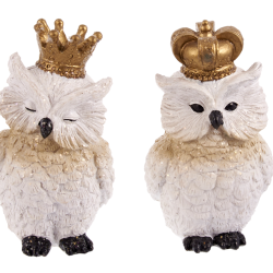 ΚΟΥΚΟΥΒΑΓΙΑ  ΠΟΛΥΡΕΖΙΝΗΣ 2 ΑΣΣ ΛΕΥΚΟ-ΧΡΥΣΟ 7,5Χ7Χ13CM