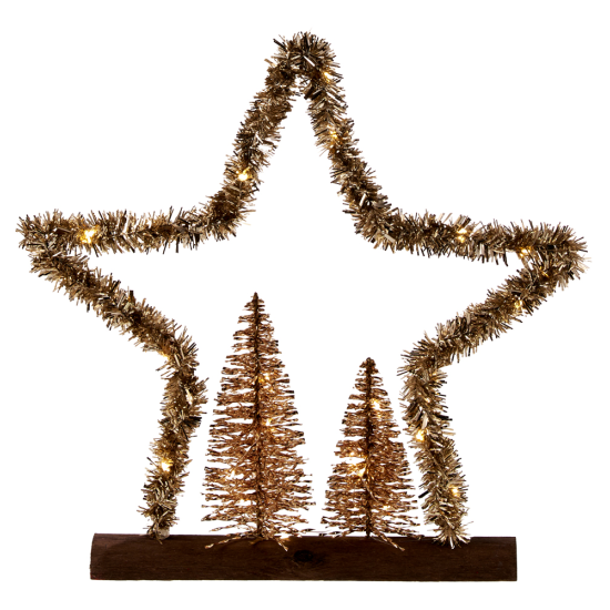 ΕΠΙΤΡΑΠΕΖΙΟ ΔΙΑΚ/ΚΟ ΑΣΤΕΡΙ/ΗΜΙΚΥΚΛΙΟ ΧΡΥΣΟ 37CM 40LED