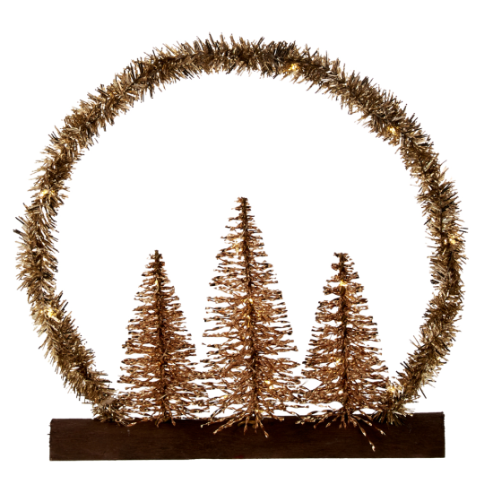 ΕΠΙΤΡΑΠΕΖΙΟ ΔΙΑΚ/ΚΟ ΑΣΤΕΡΙ/ΗΜΙΚΥΚΛΙΟ ΧΡΥΣΟ 37CM 40LED