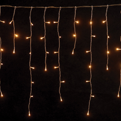 144Led Ασύμ.Κουρτ.Με Ηλιακό Πάνελ 8 ΠρογρΚαι Μετασχ ip44 300 x 75(h)cm,Διάφ.Καλ/Θερμό Λαμπ