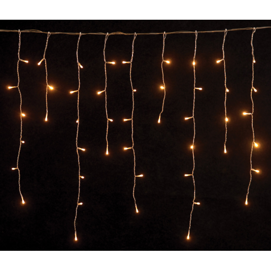 144Led Ασύμ.Κουρτ.Με Ηλιακό Πάνελ 8 ΠρογρΚαι Μετασχ ip44 300 x 75(h)cm,Διάφ.Καλ/Θερμό Λαμπ