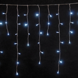 144Led Ασύμ.Κουρτ.Με Ηλιακό Πάνελ 8 ΠρογρΚαι Μετασχ ip44 300 x 75(h)cm,Διάφ.Καλ/Λευκό Λαμπ