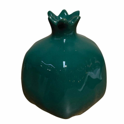 Ρόδι Κεραμικό Πράσινο 9x10cm