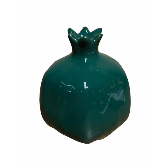 Ρόδι Κεραμικό Πράσινο 9x10cm