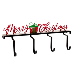 ΧΡ ΜΑΥΡΗ ΜΕΤΑΛΛΙΚΗ ΚΡΕΜΑΣΤΡΑ Merry christmas 51Χ17Χ20ΕΚ 4ΘΕΣΕΩΝ