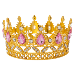 ΔΙ ΧΡΥΣΗ ΜΕΤΑΛΛΙΚΗ ΚΟΡΩΝΑ ΜΕ ΡΟΖ ΠΕΤΡΕΣ Φ9Χ4,5ΕΚ