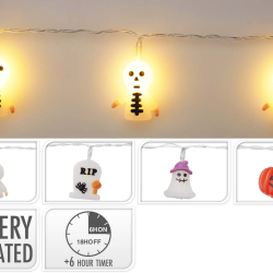 HALLOWEEN - Λαμπάκια 10LED 165cm  4Σχδ.