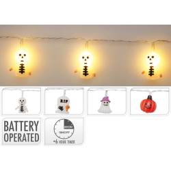 HALLOWEEN - Λαμπάκια 10LED 165cm  4Σχδ.