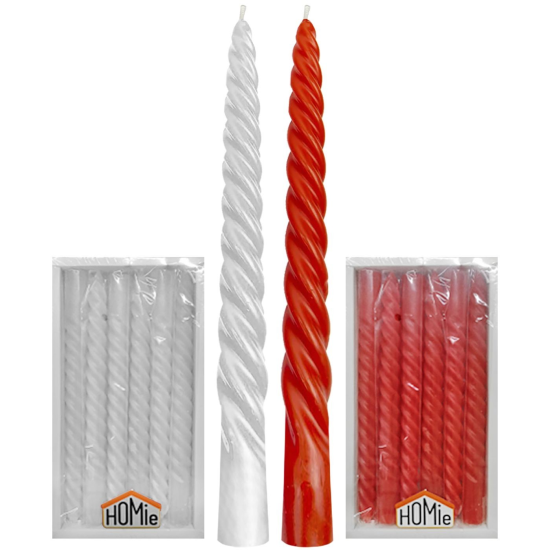 Κερί Κηροπηγίου Σπιράλ Υ:20cm ø22mm