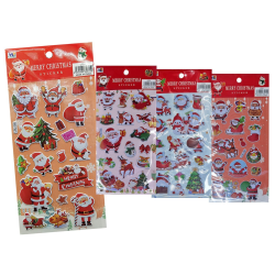 Αυτοκόλλητα 3d Xmas Καρτέλα Μικρή 22x10cm