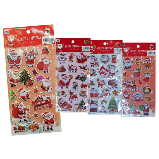 Αυτοκόλλητα 3d Xmas Καρτέλα Μικρή 22x10cm