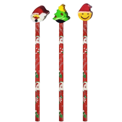 Μολύβια με Γόμα Xmas 3 τεμ