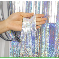 ΚΟΥΡΤΙΝΑ ΑΣΗΜΙ ΣΕ ΜΕΤΑΛΛΙΖΕ ΙΡΙΔΑ ΔΙΑΣΤΑΣΕΩΝ 200x100εκ