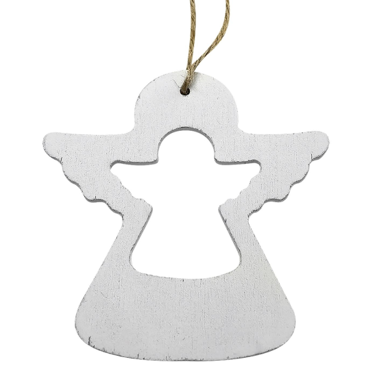 Στολίδι Ξύλινο Αγγελούδι 7x6 cm