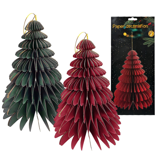 Δέντρο Χάρτινο 3D Πτυσσόμενο Μεγάλο 31x24cm (τιμή τεμαχίου)