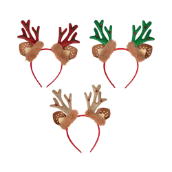 Χριστουγεννιάτικη Στέκα Τάρανδος με Κουδουνάκια σε 3 χρώματα 24εκ.