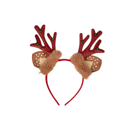 Χριστουγεννιάτικη Στέκα Τάρανδος με Κουδουνάκια σε 3 χρώματα 24εκ.