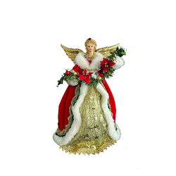 Κορυφή Δέντρου Άγγελος Κόκκινος-Χρυσό 40cm