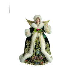 Κορυφή Δέντρου Άγγελος Πράσινος 40cm
