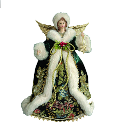 Κορυφή Δέντρου Άγγελος Πράσινος 40cm