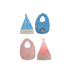 Σετ Σκουφάκι με Σαλιάρα 29 εκ.