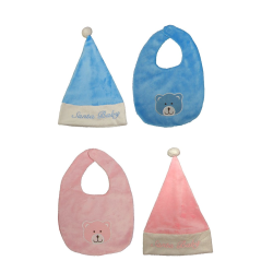 Σετ Σκουφάκι με Σαλιάρα 29 εκ.