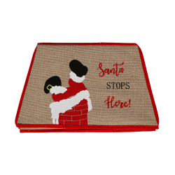 Εξάγωνο Κάλυμμα Βάσης Δέντρου ''Santa Stops Here'' 72x23εκ
