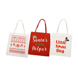 Christmas Shopper Bag - Χριστουγεννιάτικη Τσάντα 3σχ. 36x39εκ.