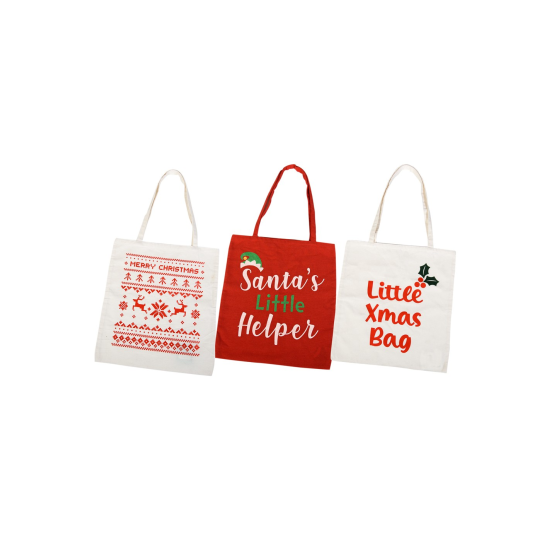 Christmas Shopper Bag - Χριστουγεννιάτικη Τσάντα 3σχ. 36x39εκ.