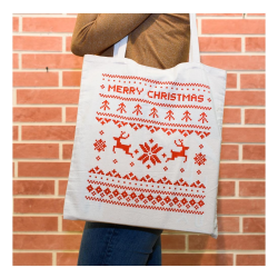 Christmas Shopper Bag - Χριστουγεννιάτικη Τσάντα 3σχ. 36x39εκ.