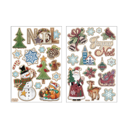 Χριστουγεννιάτικο Αυτοκόλλητο Pop Up 2σχ. 25χ14εκ.
