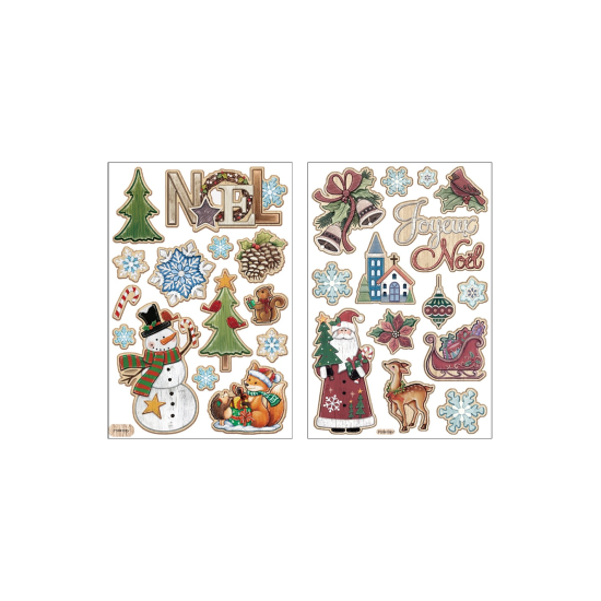 Χριστουγεννιάτικο Αυτοκόλλητο Pop Up 2σχ. 25χ14εκ.