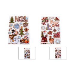 Χριστουγεννιάτικο Αυτοκόλλητο Pop Up 2σχ. 25χ14εκ.