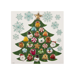 Χριστουγεννιάτικο Αυτοκόλλητο Ημερολόγιο Τοίχου 2σχ. 30.5χ31.5εκ