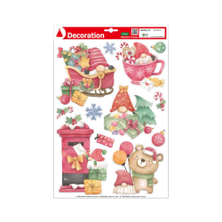 Αυτοκόλλητα Παραθύρου με Γκλίτερ σε 2 σχέδια 40.5x26.5εκ.