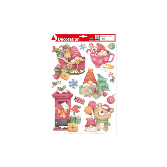 Αυτοκόλλητα Παραθύρου με Γκλίτερ σε 2 σχέδια 40.5x26.5εκ.