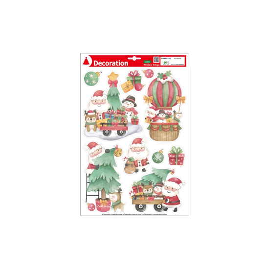 Αυτοκόλλητα Παραθύρου με Γκλίτερ σε 2 σχέδια 40.5x26.5εκ.