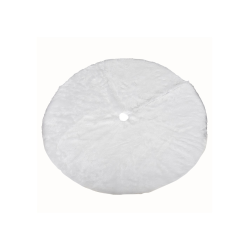 Χριστουγεννιάτικη Γούνινη Ποδιά Δέντρου Λευκή 100εκ.