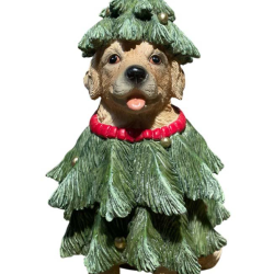 Σκύλος Ντυμένος Δέντρο 14x13x24cm