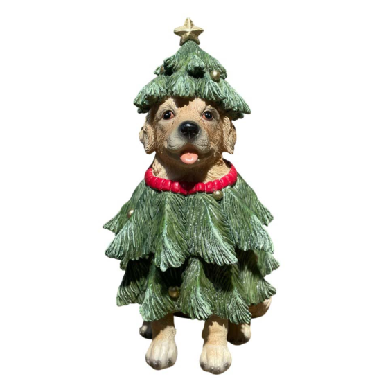 Σκύλος Ντυμένος Δέντρο 14x13x24cm