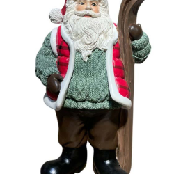 Άγιος Βασίλης Πολυρεζίν 15x11x25cm