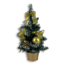 ΧΡΙΣΤΟΥΓΕΝΝΙΑΤΙΚΟ ΔΕΝΤΡΑΚΙ ΜΕ ΧΡΥΣΑ ΣΤΟΛΙΔΙΑ 30εκ