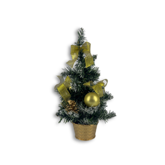 ΧΡΙΣΤΟΥΓΕΝΝΙΑΤΙΚΟ ΔΕΝΤΡΑΚΙ ΜΕ ΧΡΥΣΑ ΣΤΟΛΙΔΙΑ 30εκ