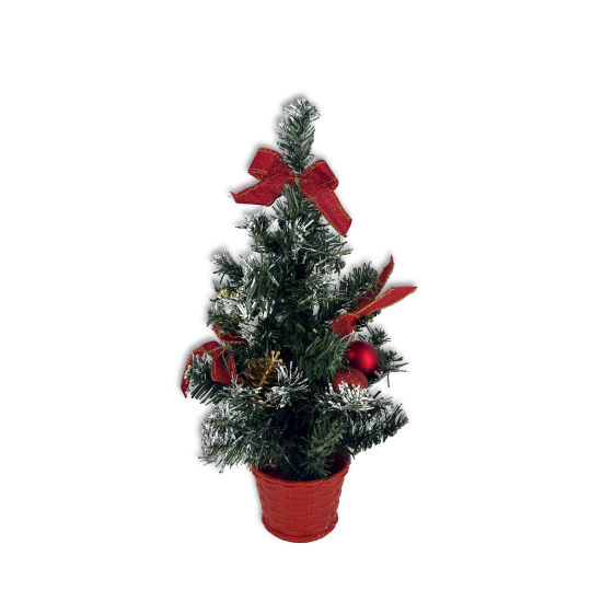 ΧΡΙΣΤΟΥΓΕΝΝΙΑΤΙΚΟ ΔΕΝΤΡΑΚΙ ΜΕ ΚΟΚΚΙΝΑ ΣΤΟΛΙΔΙΑ 30εκ